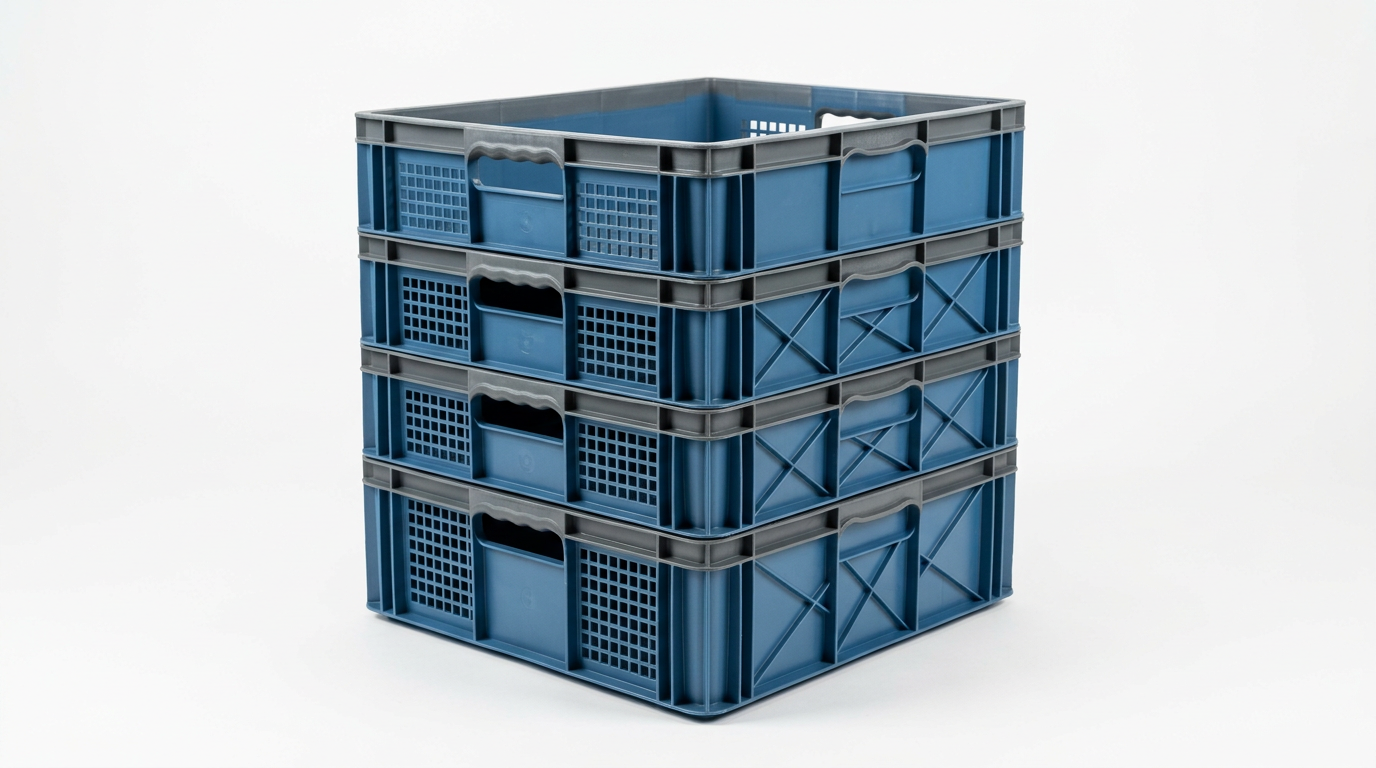 Plastic crates bins HDPE foldables